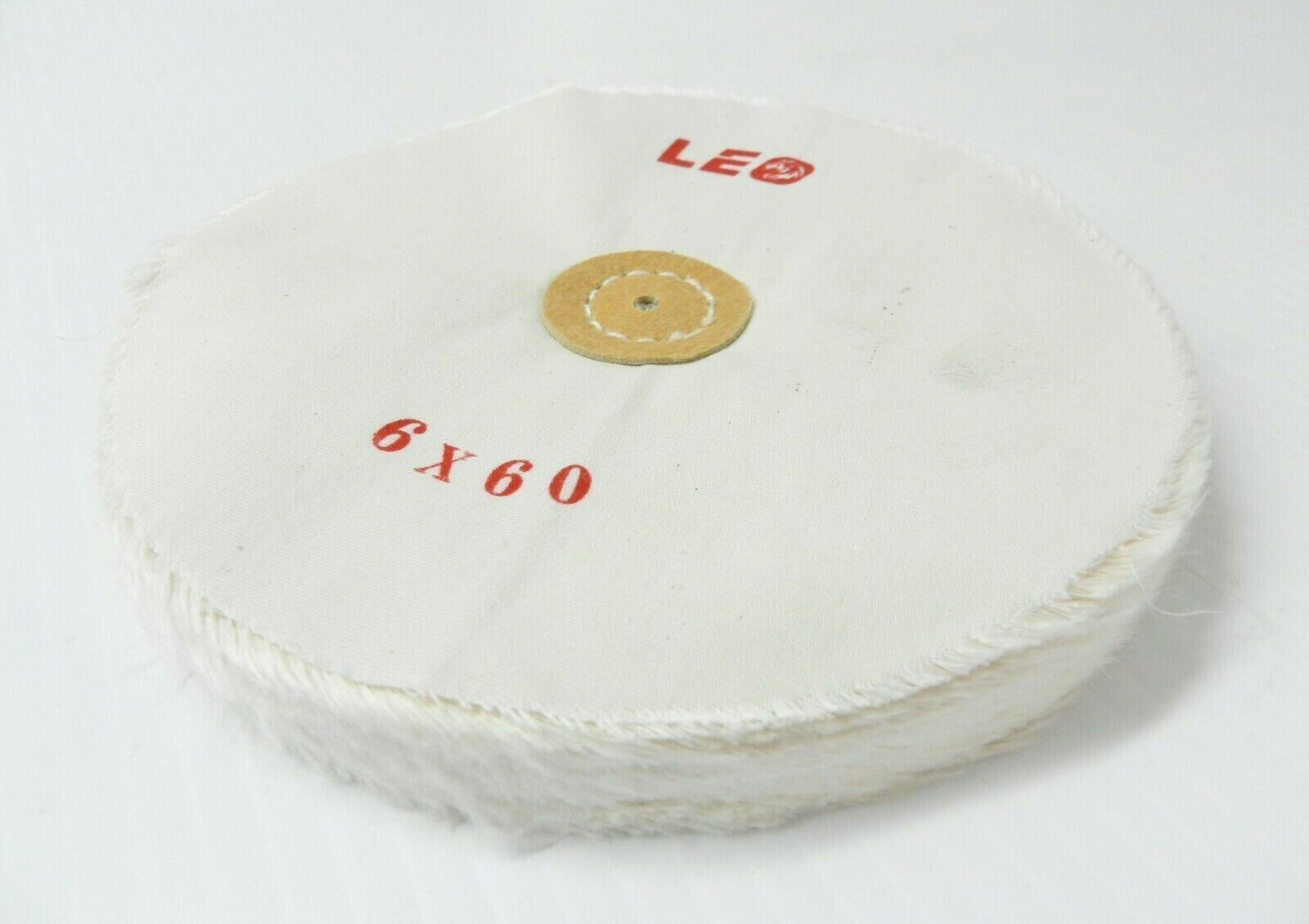6″ Polishing Buff Wheel Finex Muslin Loose Leather Center 60ply Jewelry Buffing