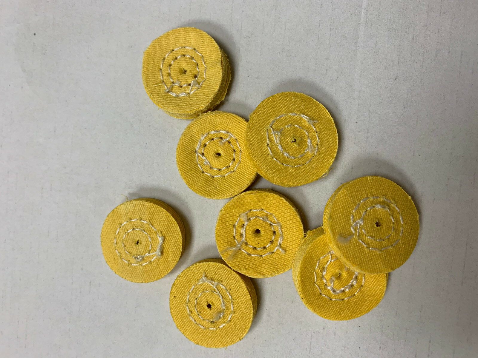 MINI TREATED POLISHING BABY BUFF 1″ JEWELRY BUFFING WHEEL 2 ROW COTTON DENTAL