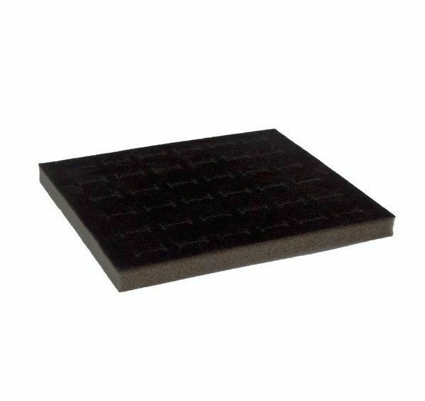 Black Velvet Ring Foam for 36 Half Size Rings Jewelry Display Tray Insert