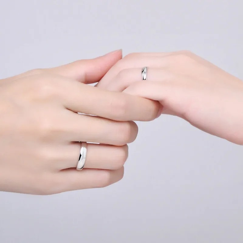 SOLID .925 Sterling Silver Wedding Band Ring For Men And Women Multiple Sizes