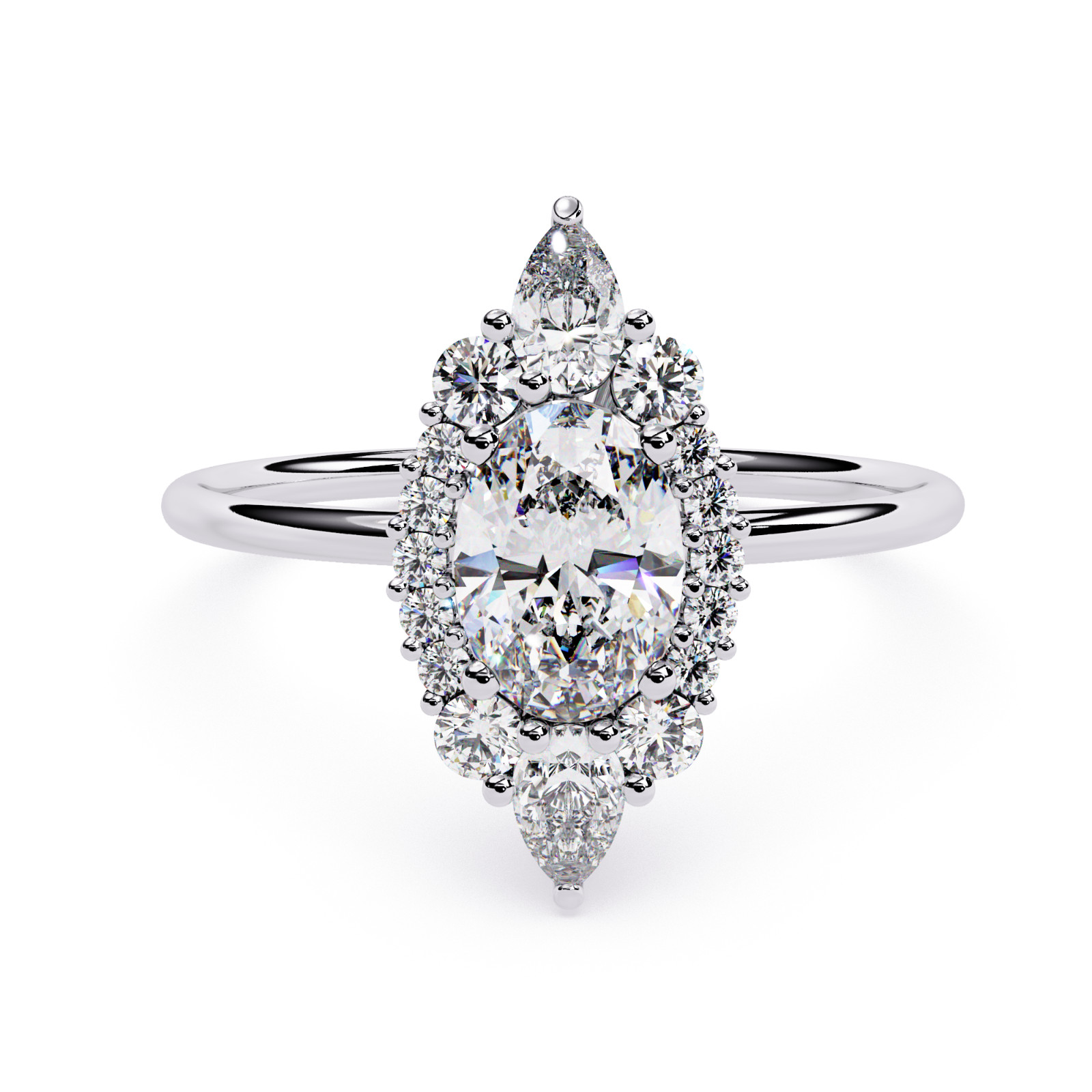 Minimalist Lab Grown CVD Diamond Ring 925 Sterling Silver Stackable Promise Ring