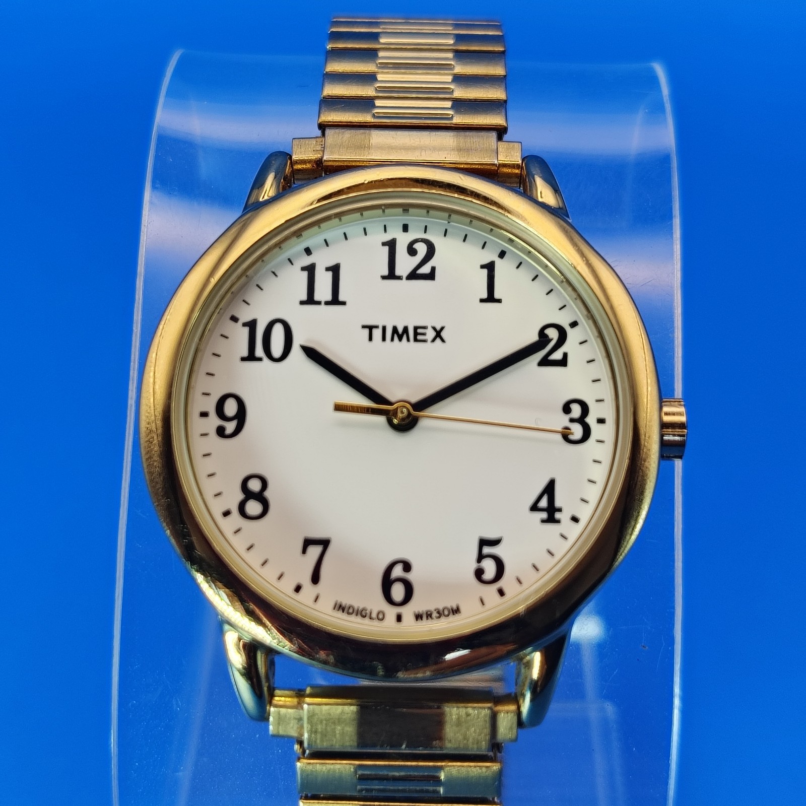 Vintage 2015 Timex Easy Reader Indiglo 30mm Women’s Quartz Dress Watch Near Mint