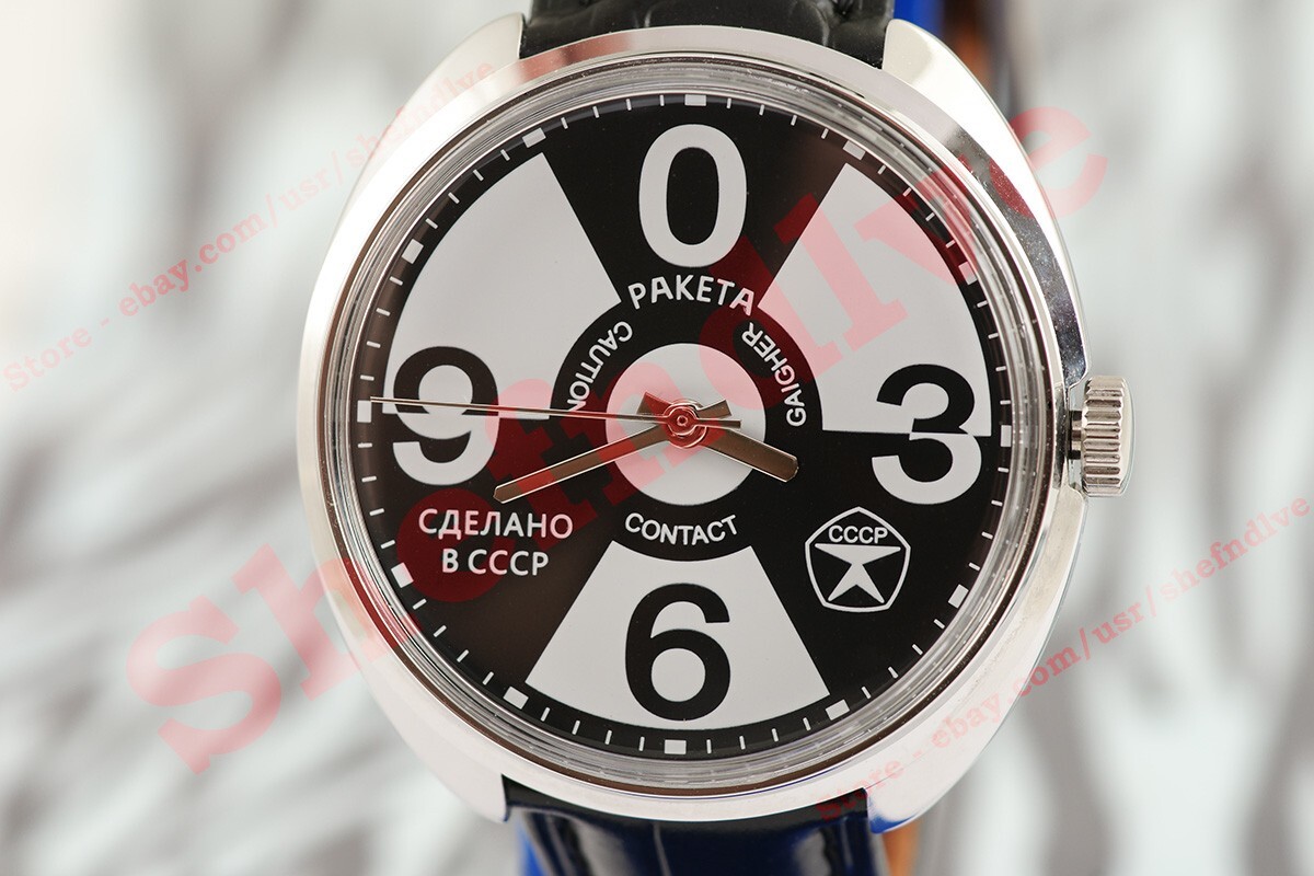 OLD stock Rare Vintage Russian USSR wrist watch cal. 2609 Raketa 0 Big ZERO ATOM