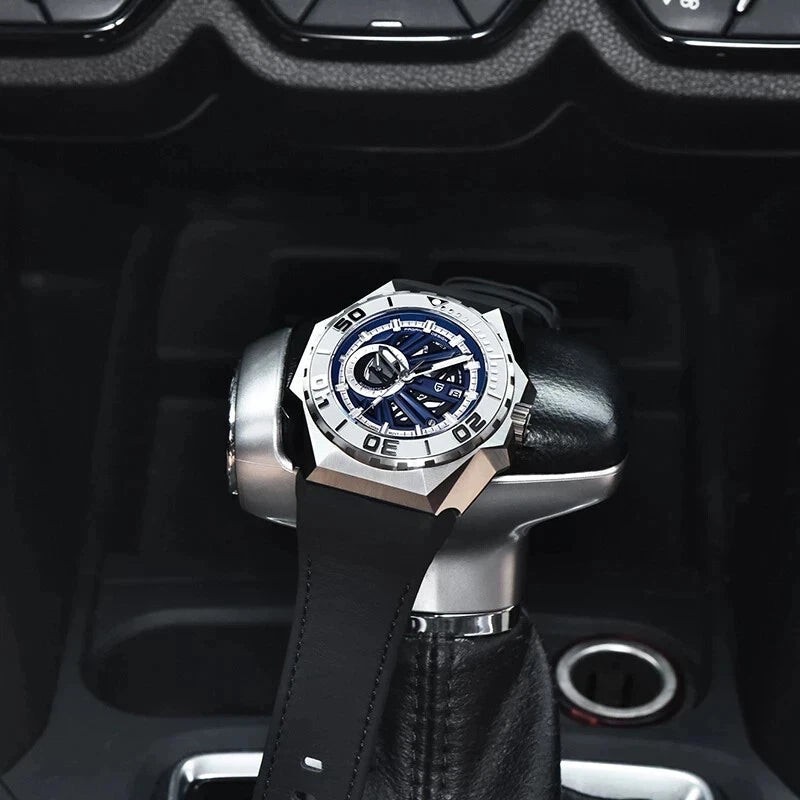 Pagani Design PD-YS007 Black Skeleton Rubber Automatic Men’s Watch