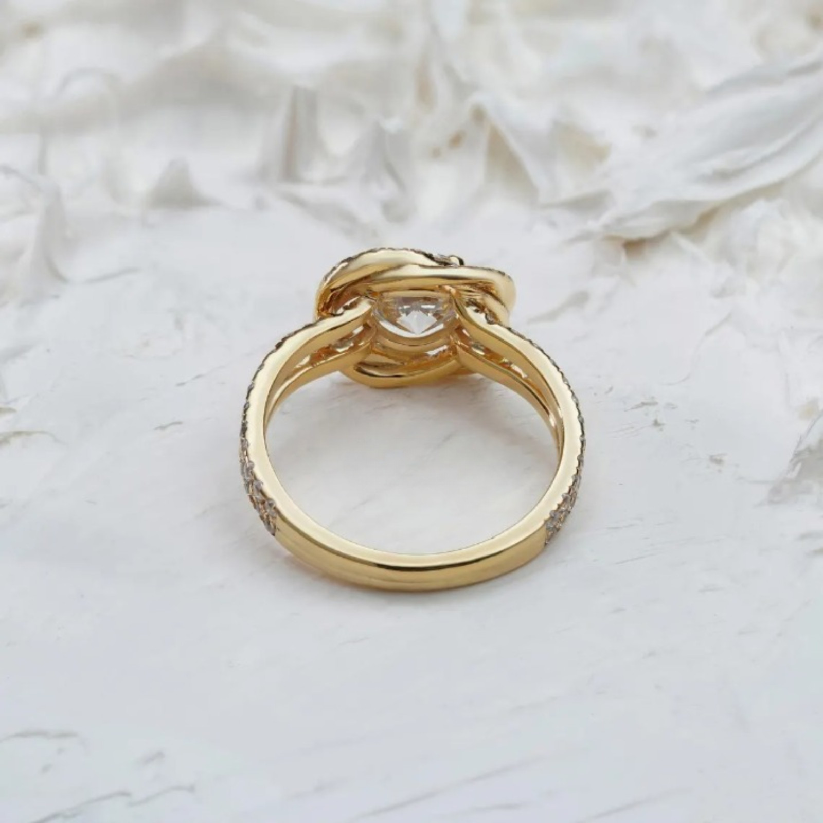 Solid 14k Yellow Gold 1.50 CT Lab Grown Diamond Ring | Round Cut Certified Gift