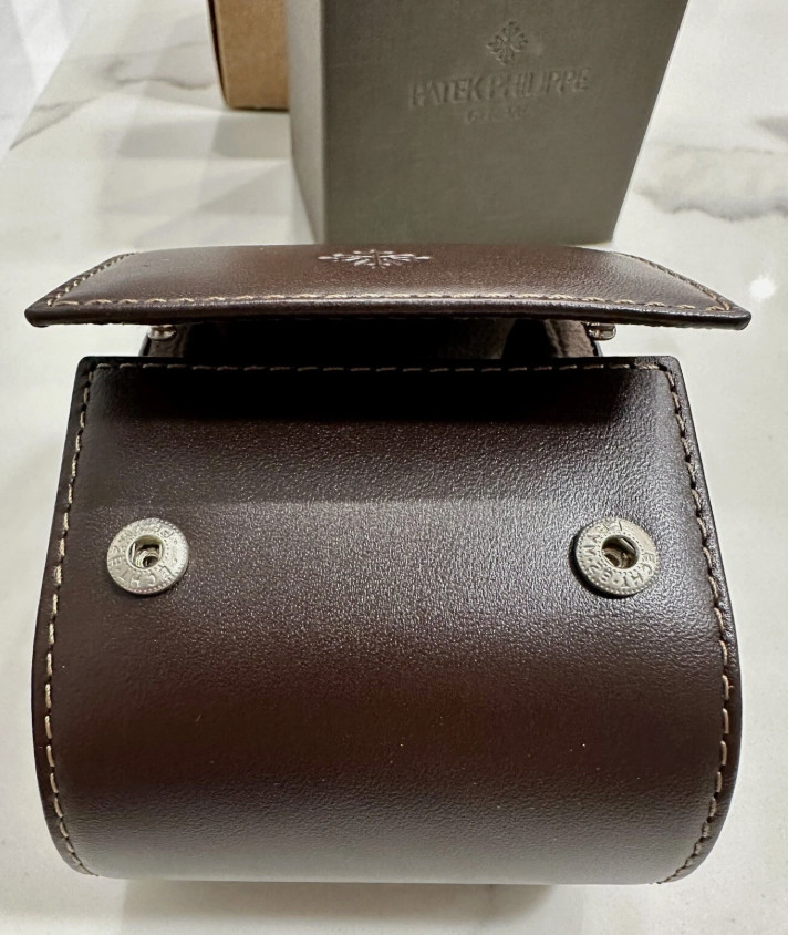 100% Authentic Patek Philippe Watch Travel Leather Case Pouch H997.Travel NEW