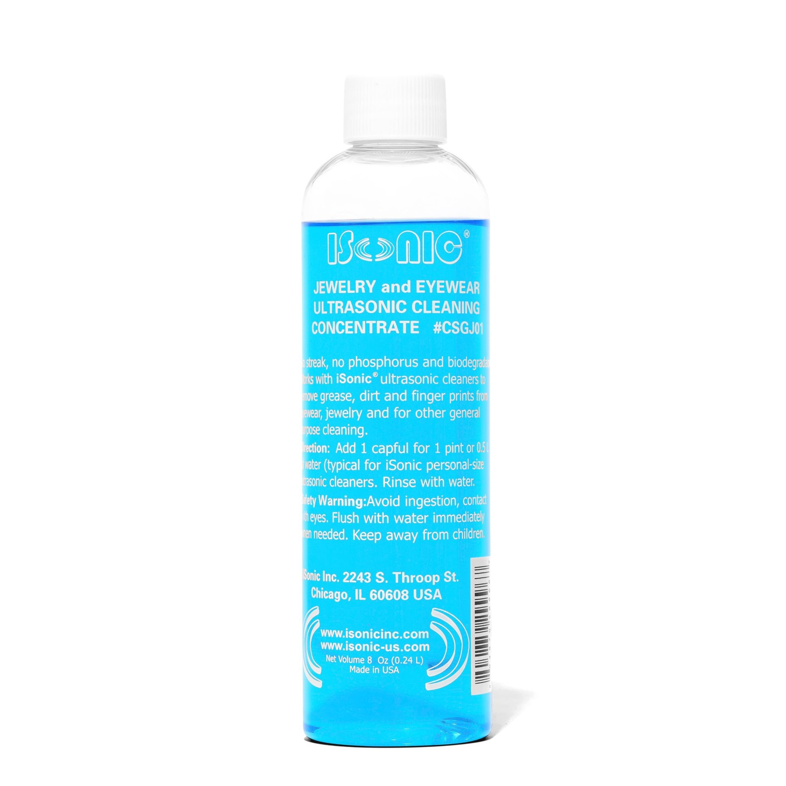 Ultrasonic Jewelry & Eyewear Cleaning Solution Concentrate (8 fl oz) –