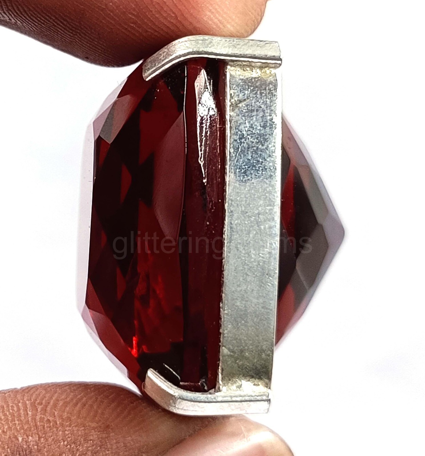 128.80 Ct Natural Red Ruby Pendant Cushion Cut IGL Certified Loose Gemstone 5MST