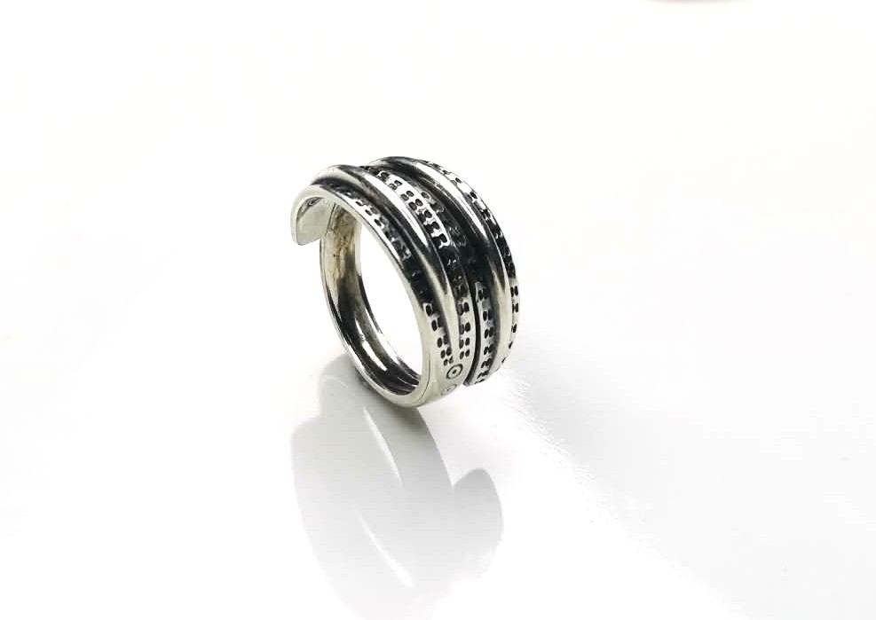 David Andersen ring 925 sterling silver saga snake Norway Scandinavian jewelry