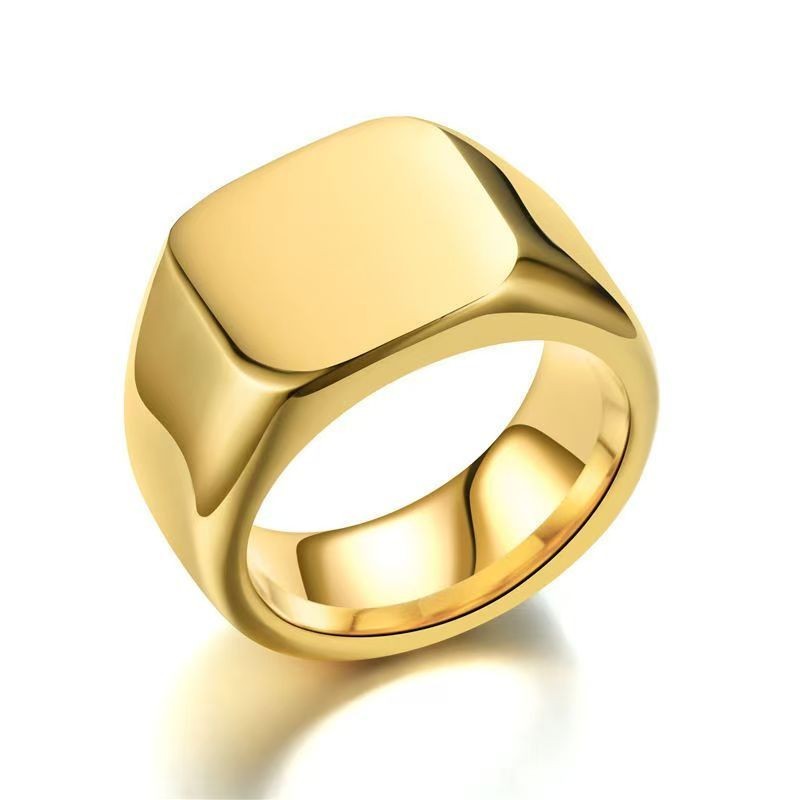 Personalized Photo Stainless Steel Ring Jewelry Custom Engraved Couple Gift