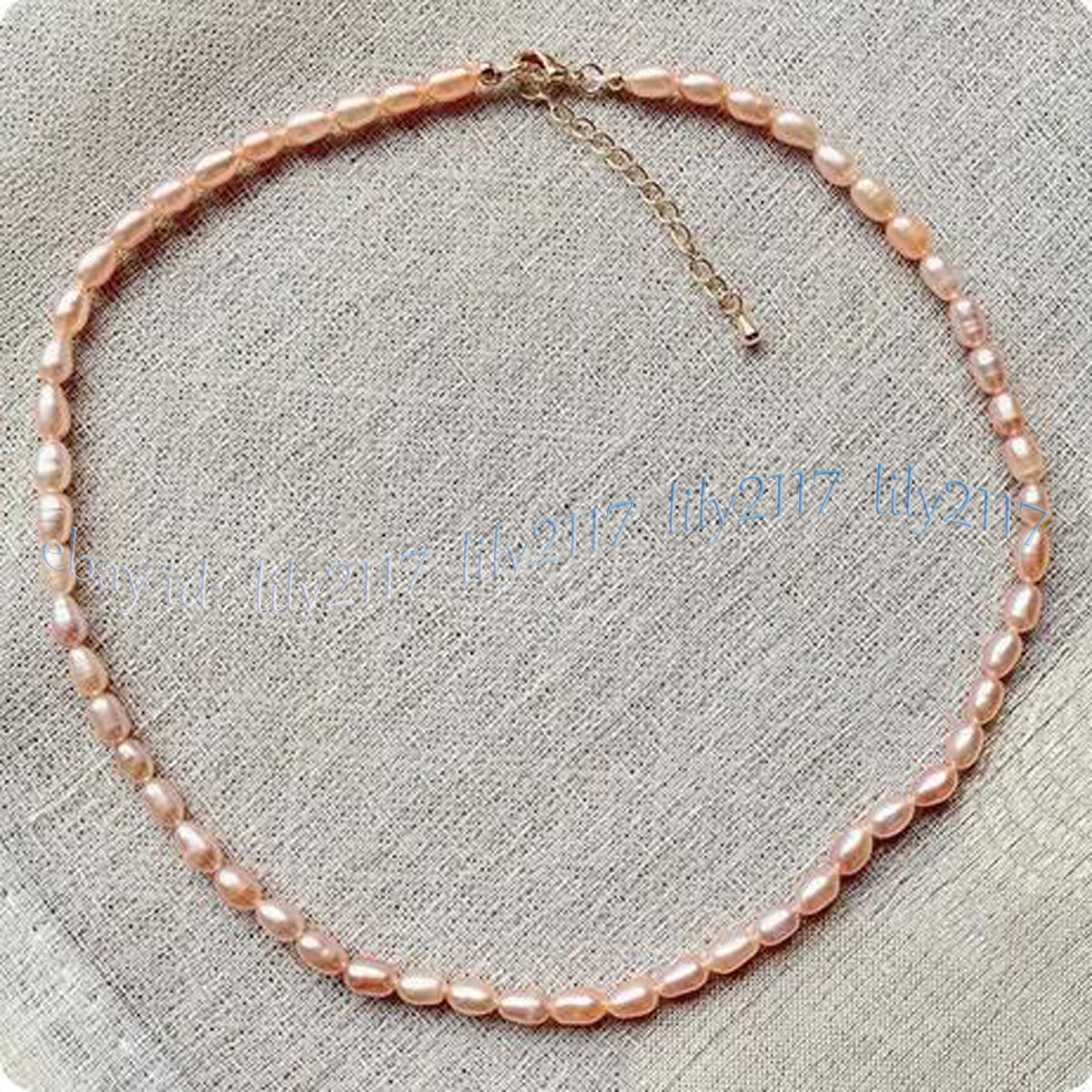 Small 4-5mm Real Natural Multicolor Freshwater Baroque Pearl Necklace 14-48 inch