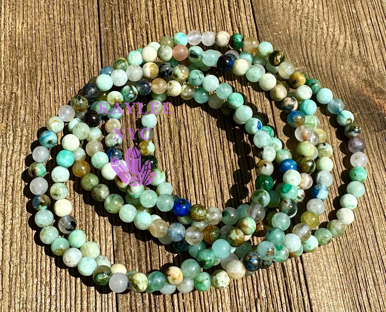 Wholesale 6 Pcs Natural Fynchenite 5mm 7.5” Crystal Healing Stretch Bracelet