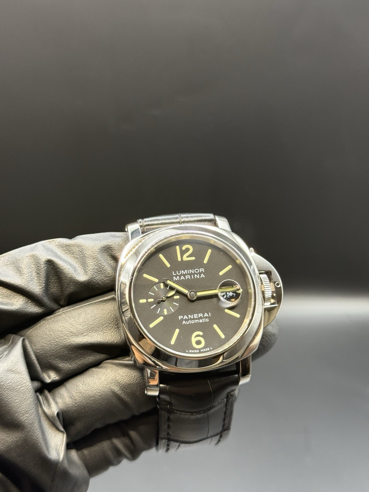 Panerai Luminor Marina Automatic 44mm Steel Mens Watch OP 6693 Naked Watch Only