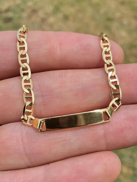 Pulsera ID Bebé 5.5″ Cadena Mariner 14K Gold Filled Regalos para niños