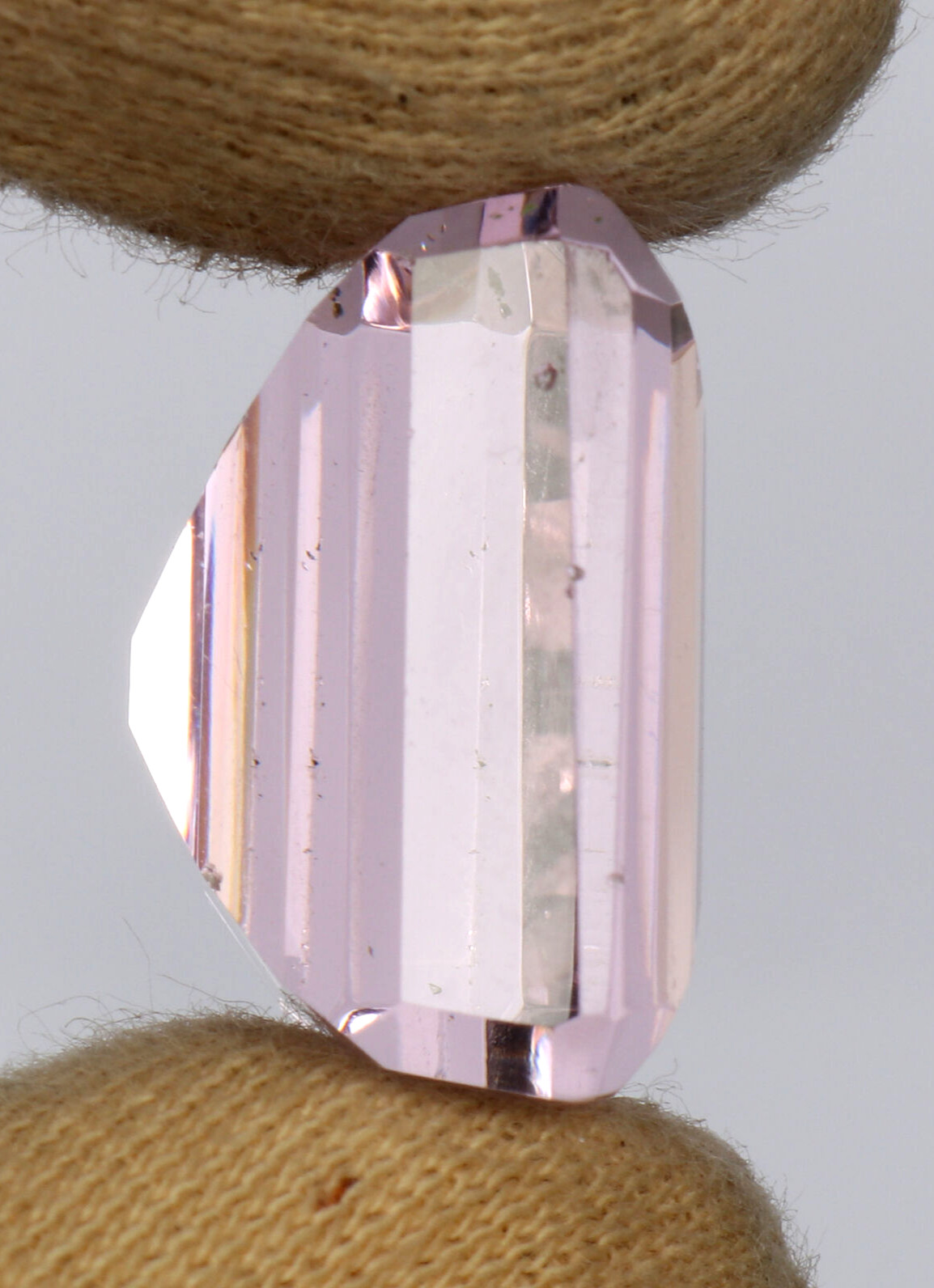 AAA+ Large Pink Topaz 18.00 Ct. Square Cut Faceted Loose Gemstone Ring & Pendant