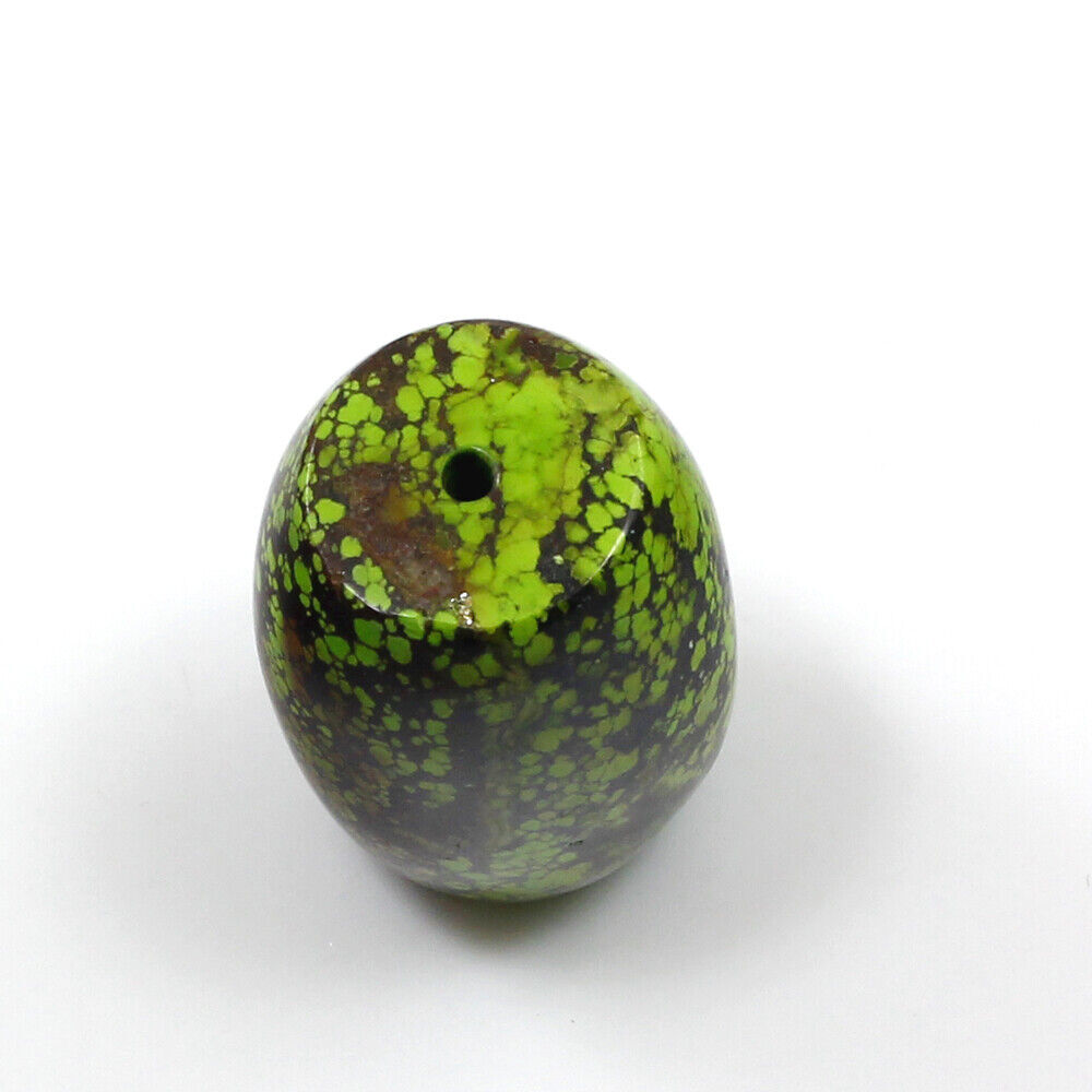 Green Turquoise Barrel Pendant Bead Healing Gemstone Elisa FREE SHIPPING