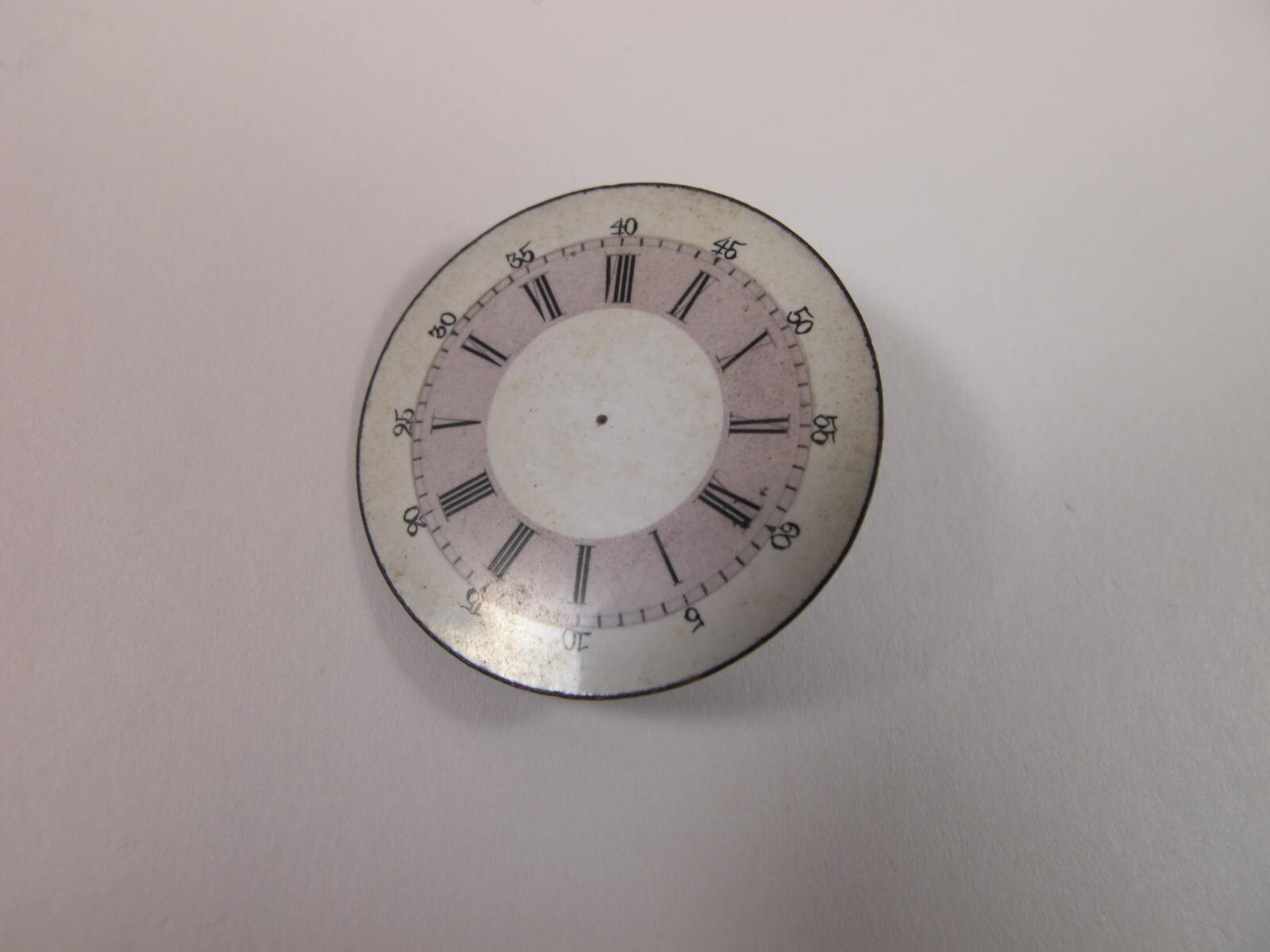 roman numerals fancy violet unfinished no holes watch dial