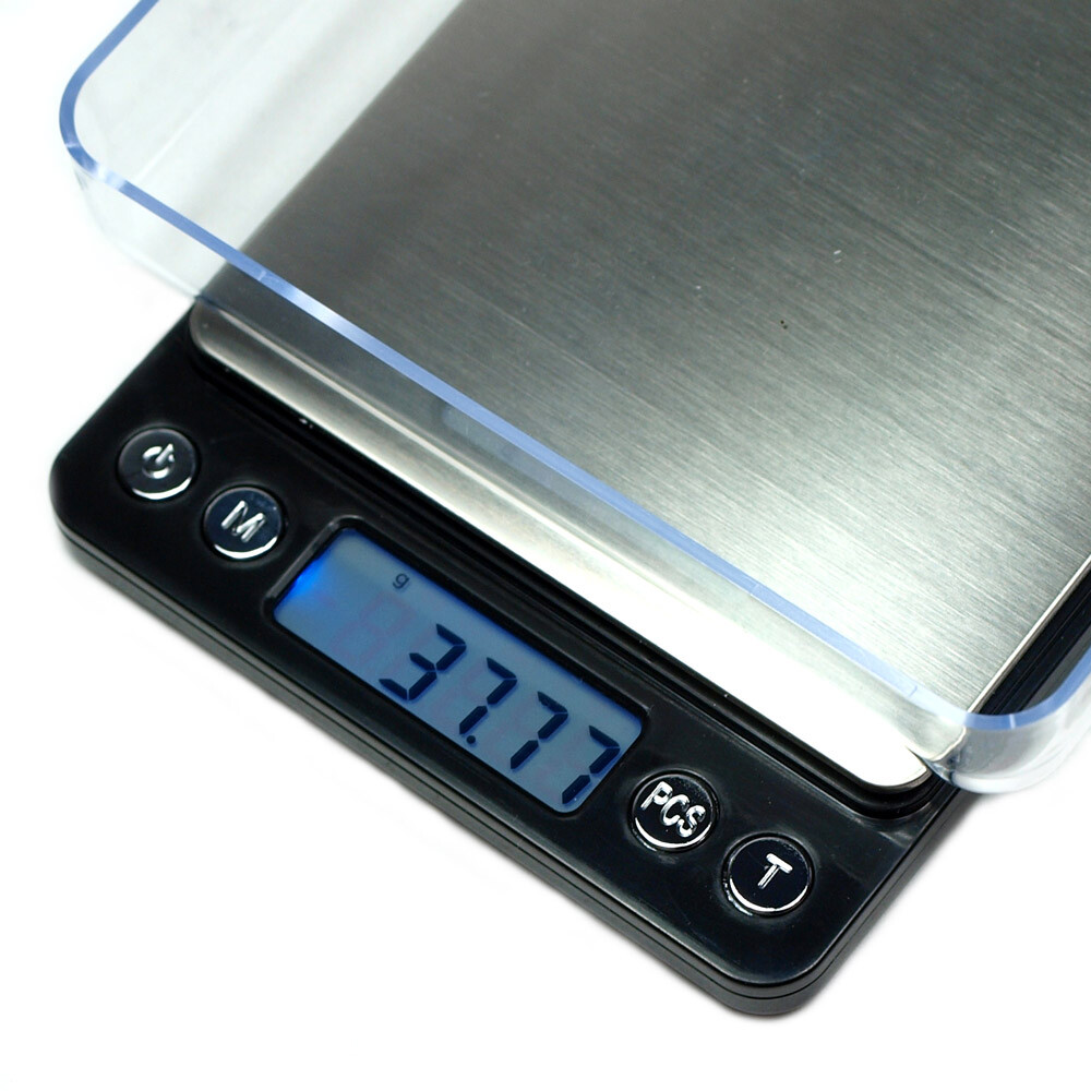 ACCT-500 500g x 0.01g Digital Scale Precision Weighing Counting Scale/Tray Black