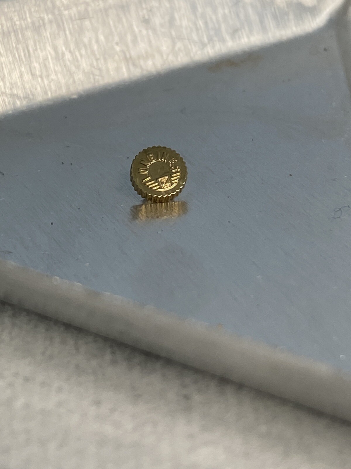 Longines 4.5mm T.10 Yellow Plated Crown