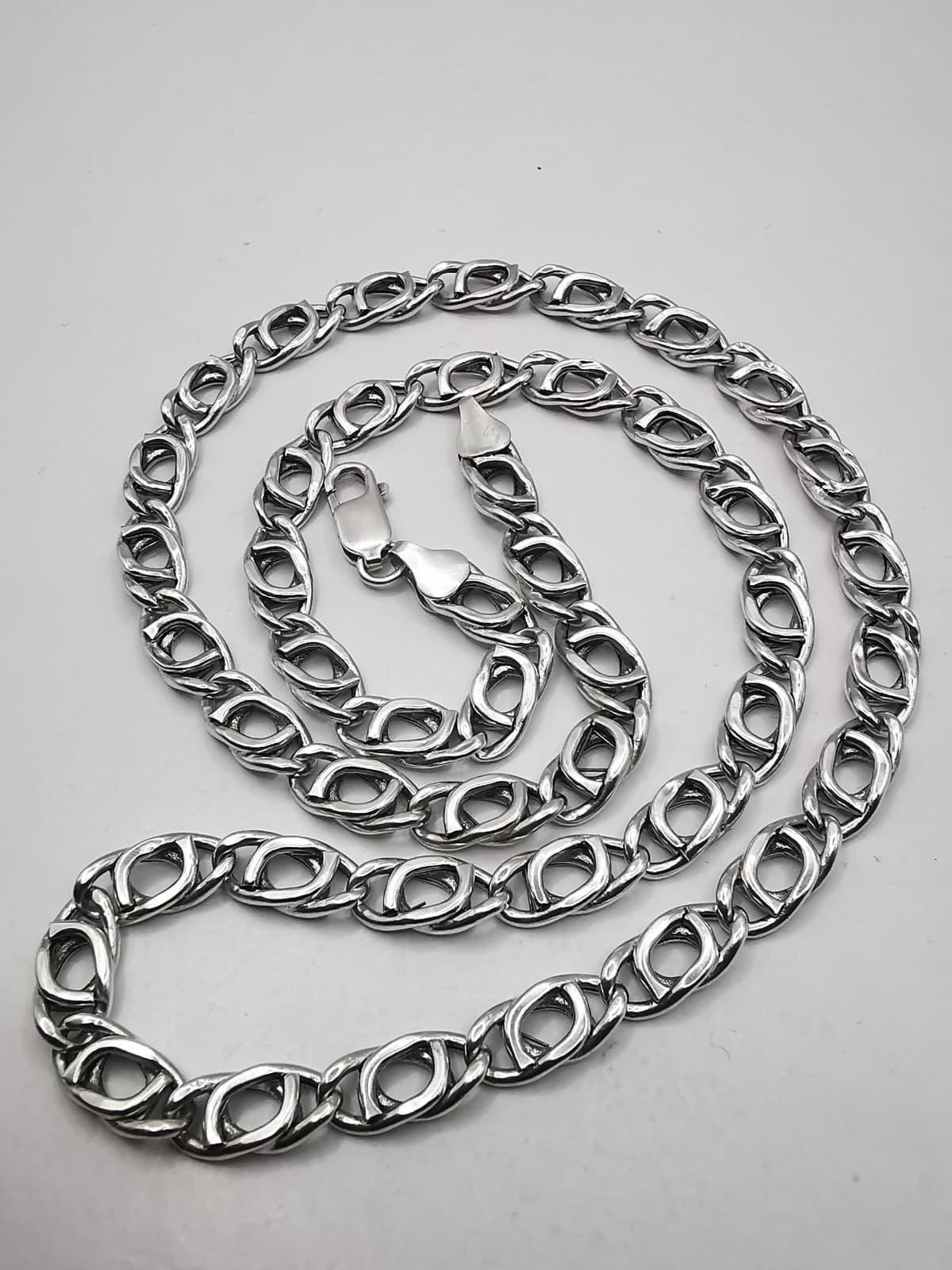Vintage Sterling Silver Chain 925 Sterling Silver Signed  17.84g