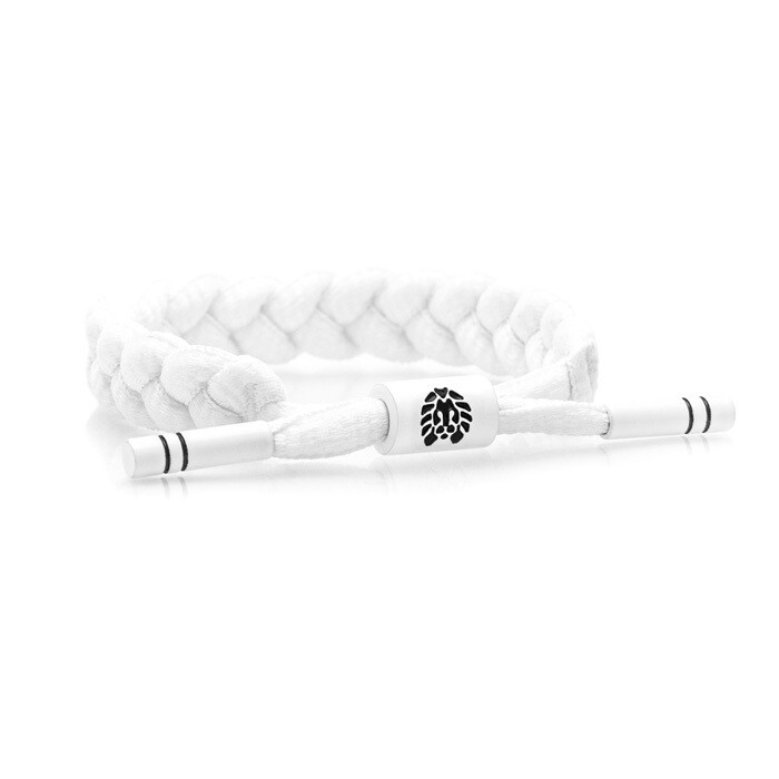Brand New RASTACLAT Level 1 White Black Shoelace Bracelet