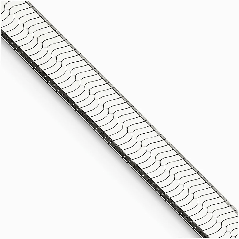 Sterling Silver 4.5mm Magic Herringbone Chain Necklace 16″-24″