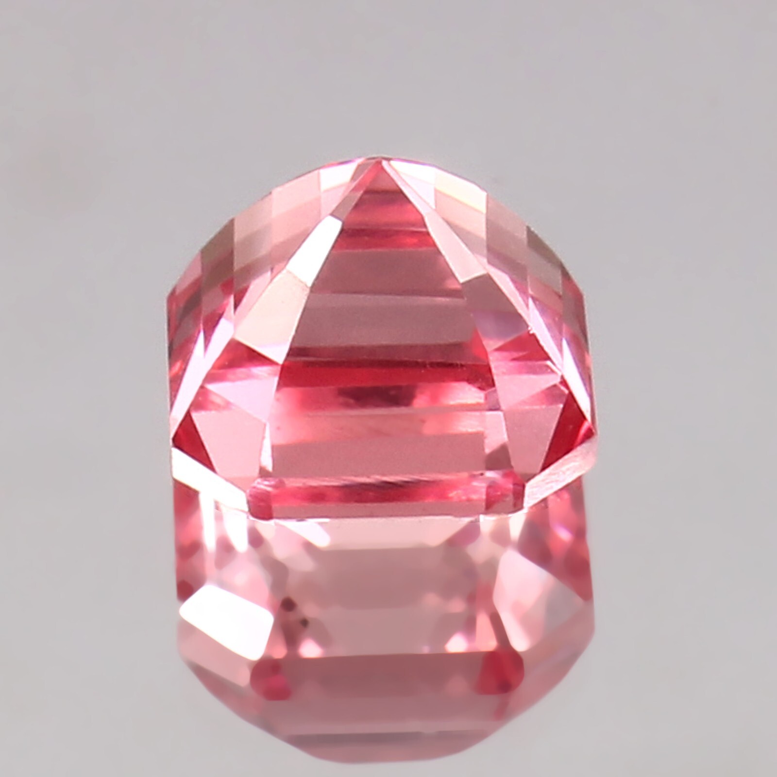 AAA Natural Flawless Ceylon Padparadscha Sapphire Asscher Cut Loose Gemstone 9MM