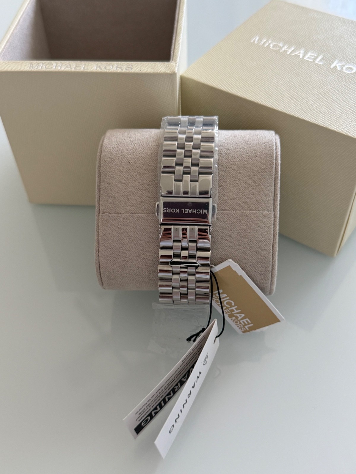 Michael Kors Lexington 44mm Stainless Steel Case and Stainless Steel Band Men’s
