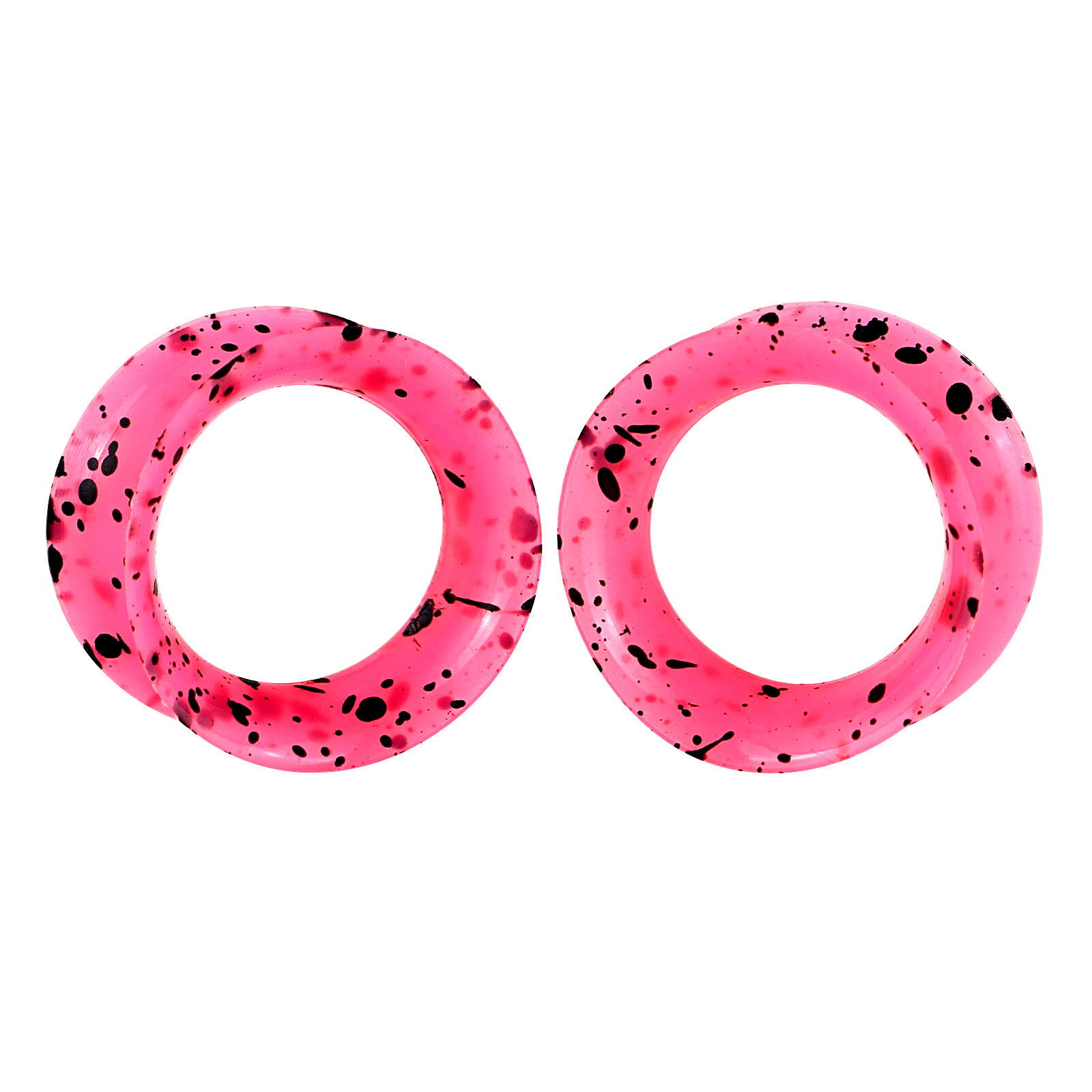 2pcs Thin Flexible Silicone Tunnels Ear Gauges Plugs Earskin Expander 2g-3/4″