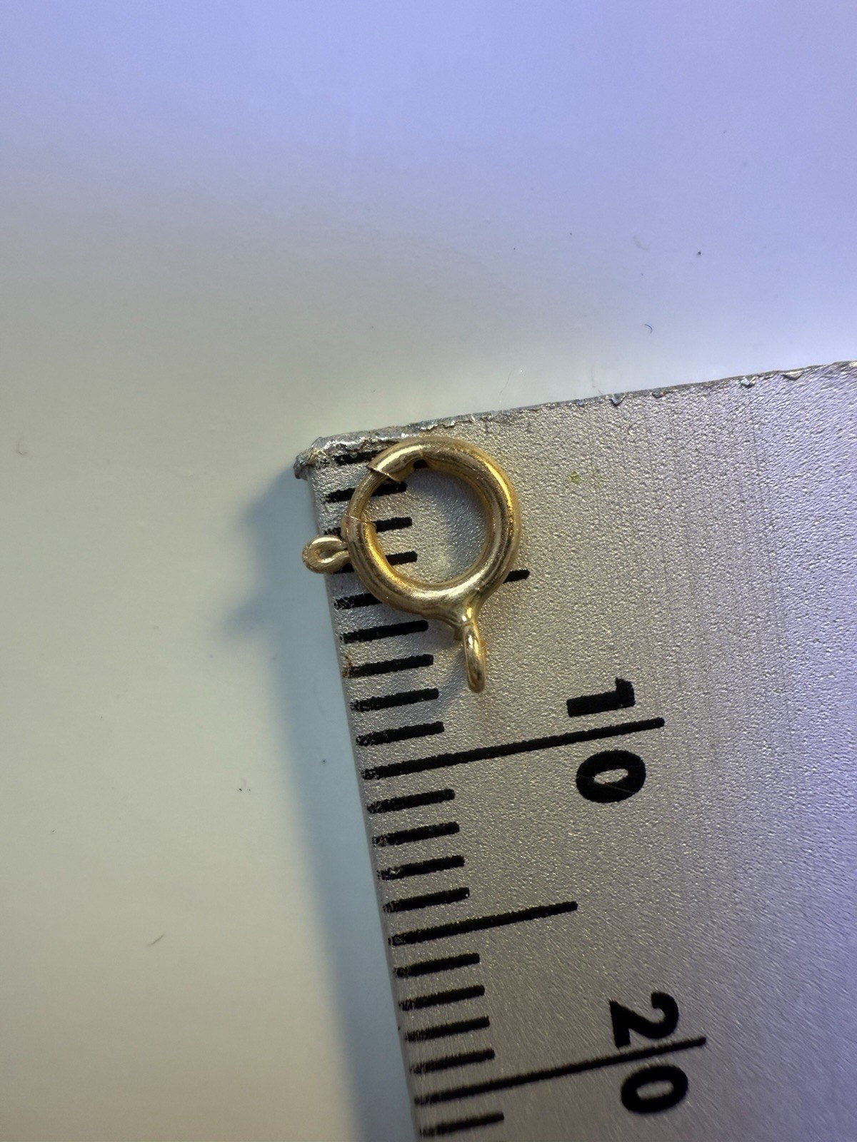 5mm STANDARD WEIGHT 14k Solid Yellow Gold Spring Ring Clasp OPEN Jump Italy