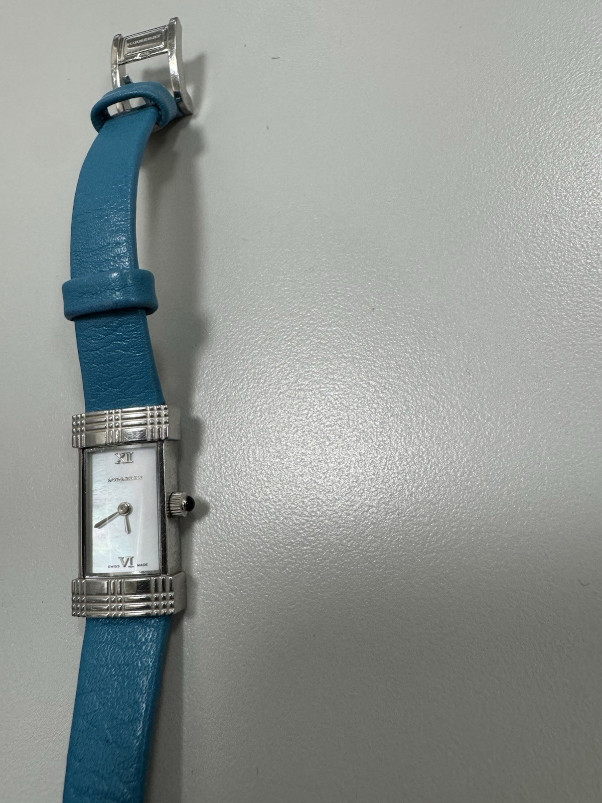 BURBERRY Swiss Made Genuine Leather Quartz Women’s Watch Used Battery