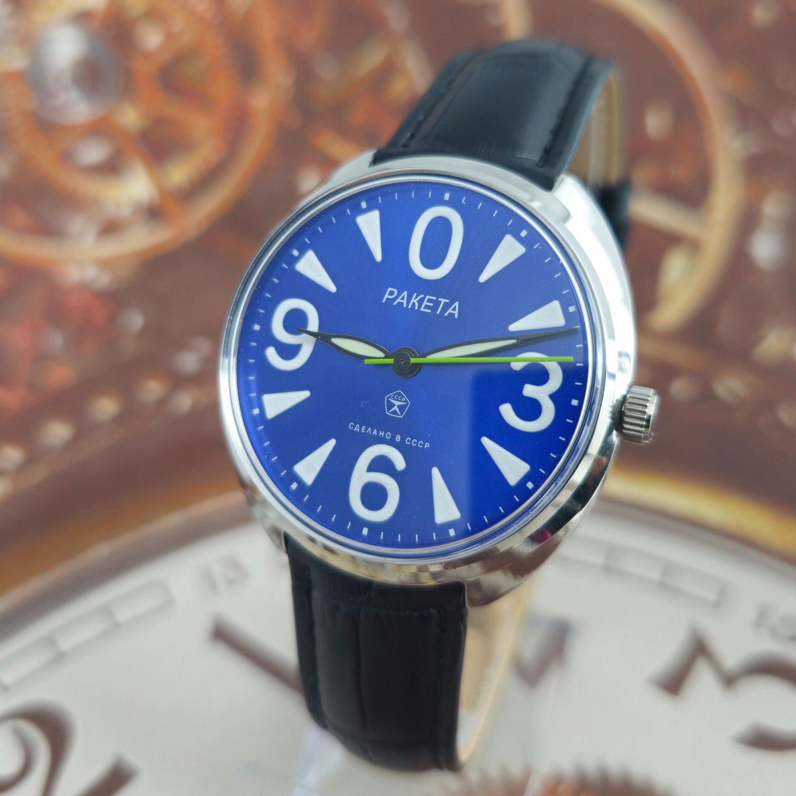 Vintage WATCH USSR RAKETA Big Zero 2609.HA Rare SOVIET Mechanical Wristwatch