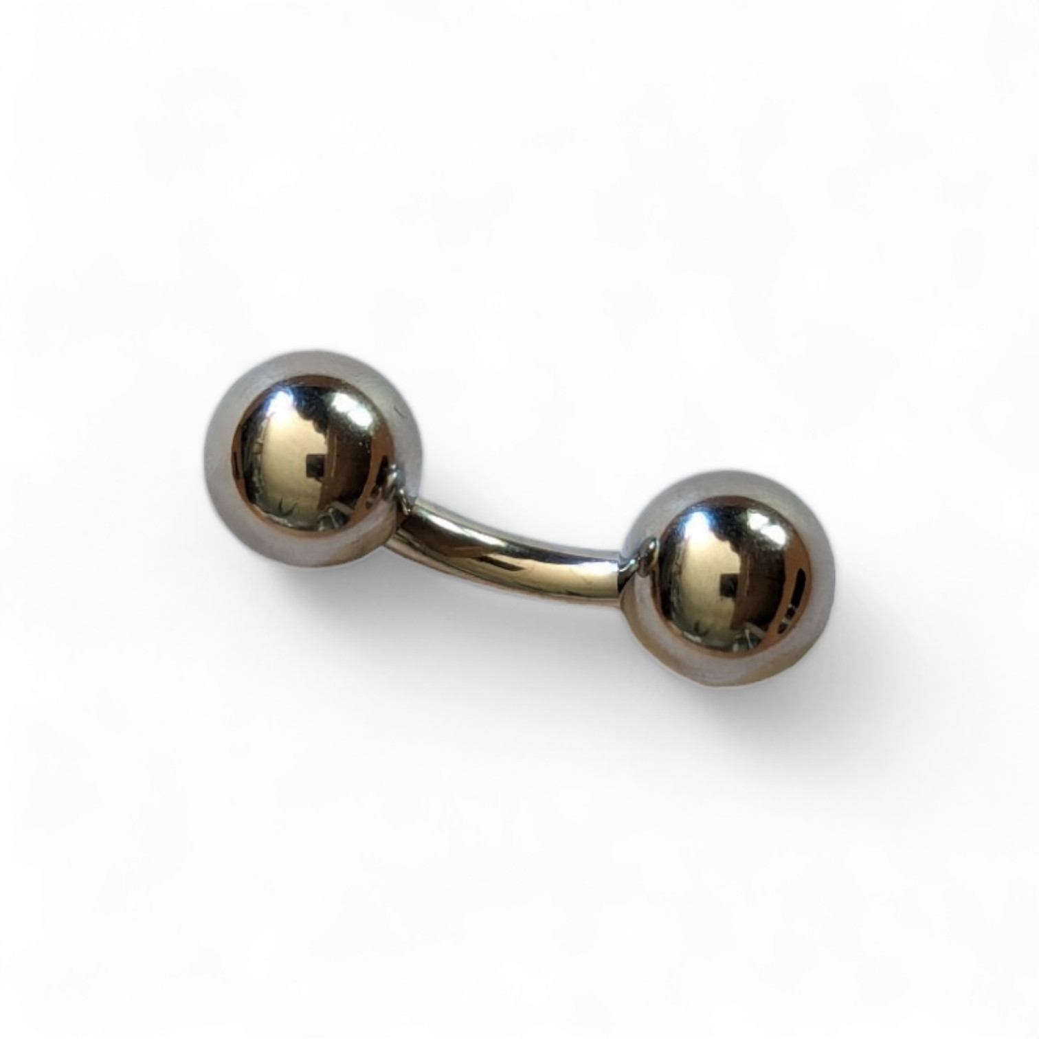 8g 3mm Curved Bent Barbell Surgical Steel Body Jewelry Internally threaded