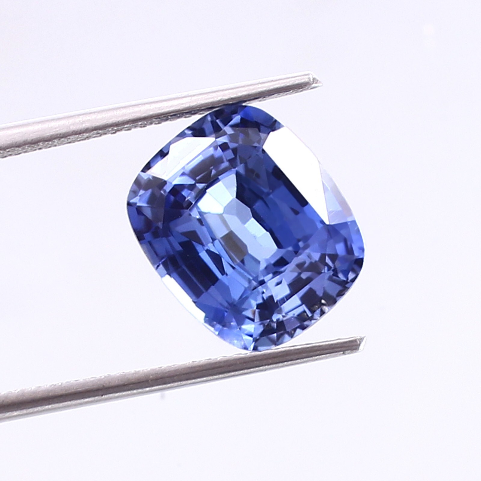 AAA Natural Flawless Ceylon Blue Sapphire Loose Cushion Gemstone Cut 12×10 MM