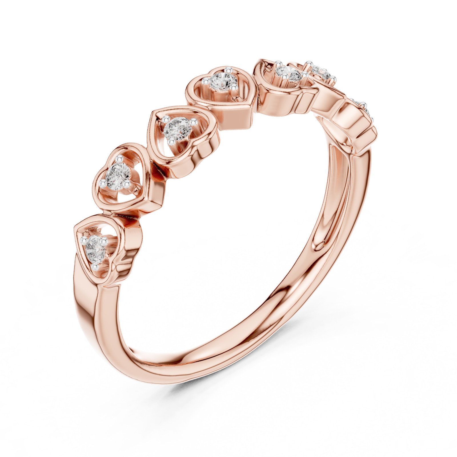 Natural Certified Round Diamond Lovely Twisted Engagement Ring 14k Gold over