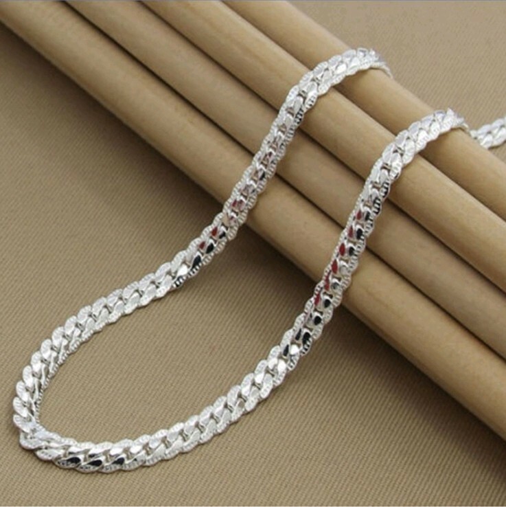 925 Sterling Silver 5mm Wide Snake Flat Chain Mens Womens 20″ Necklace