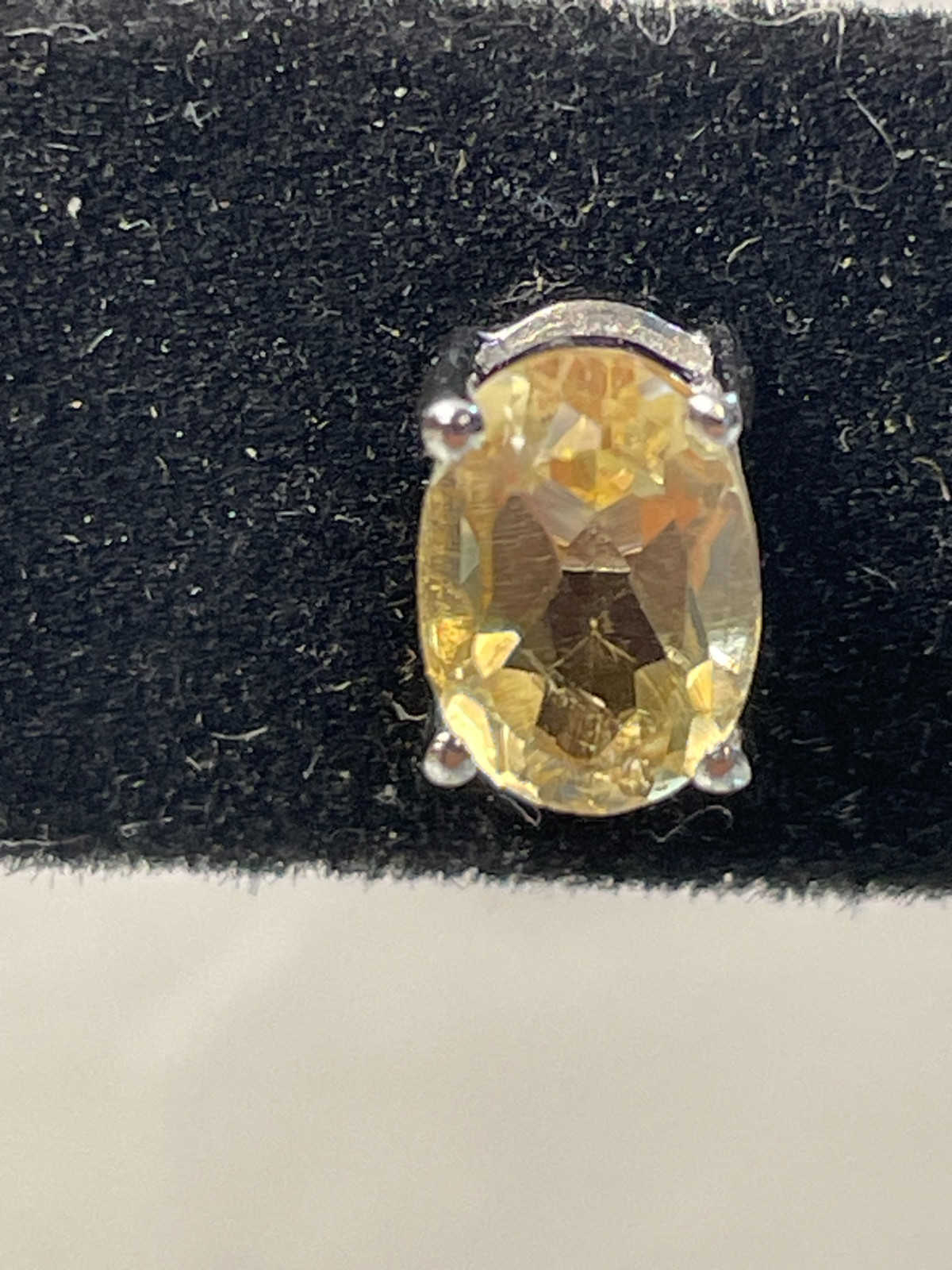 2 Ct. Citrine Stud Earrings in Solid Sterling Silver – November Birthstone