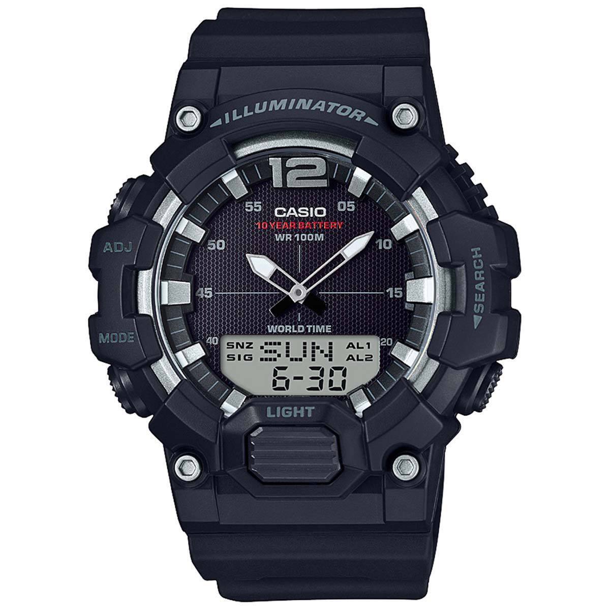Casio Men’s Heavy-Duty Analog-Digital Watch with Black Dial – HDC-700-1AV