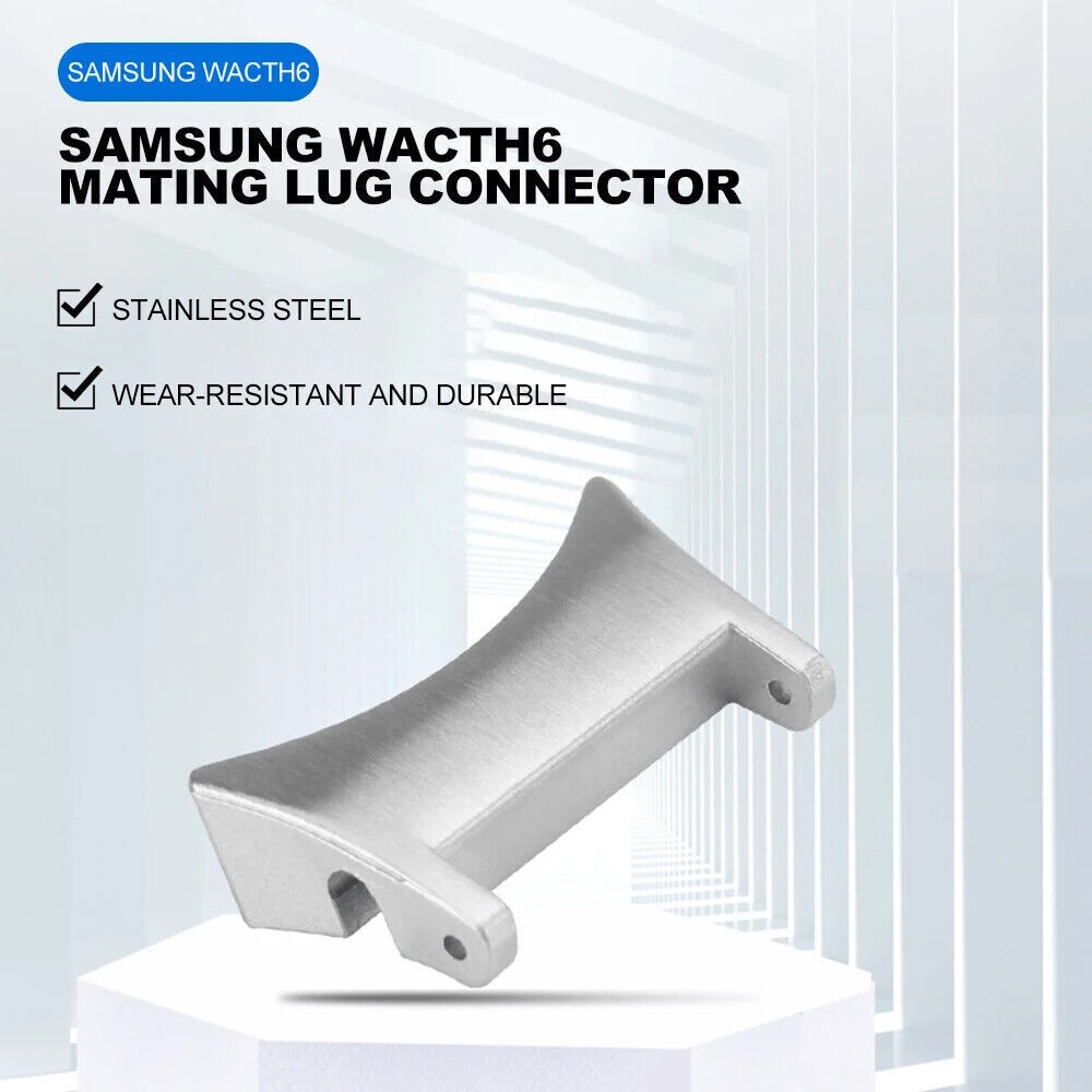 2Pcs/Kit Fit For Samsung Watch 4 5 6 22/20mm Steel Quick Adapter Metal Connector