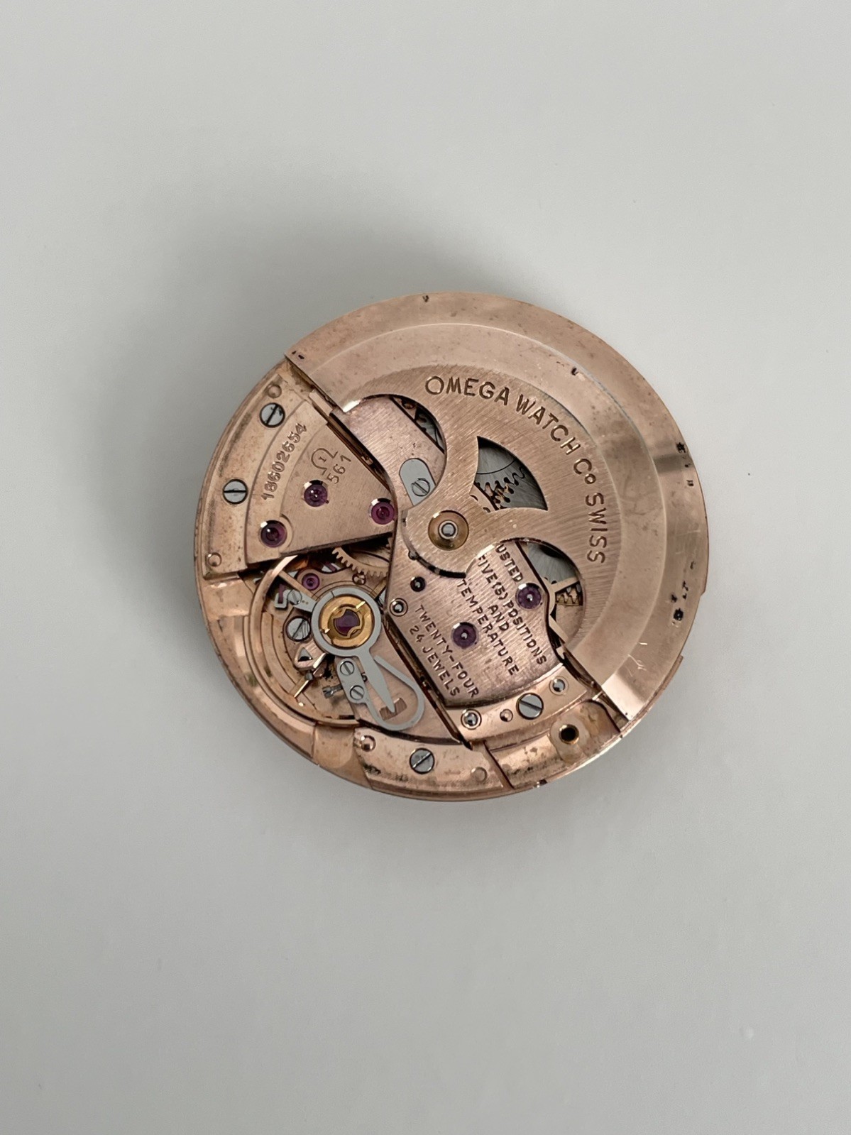 1961 OMEGA CONSTELLATION PIE PAN CROSSHAIR DIAL, MOVEMENT & HANDS 14381 / 14393