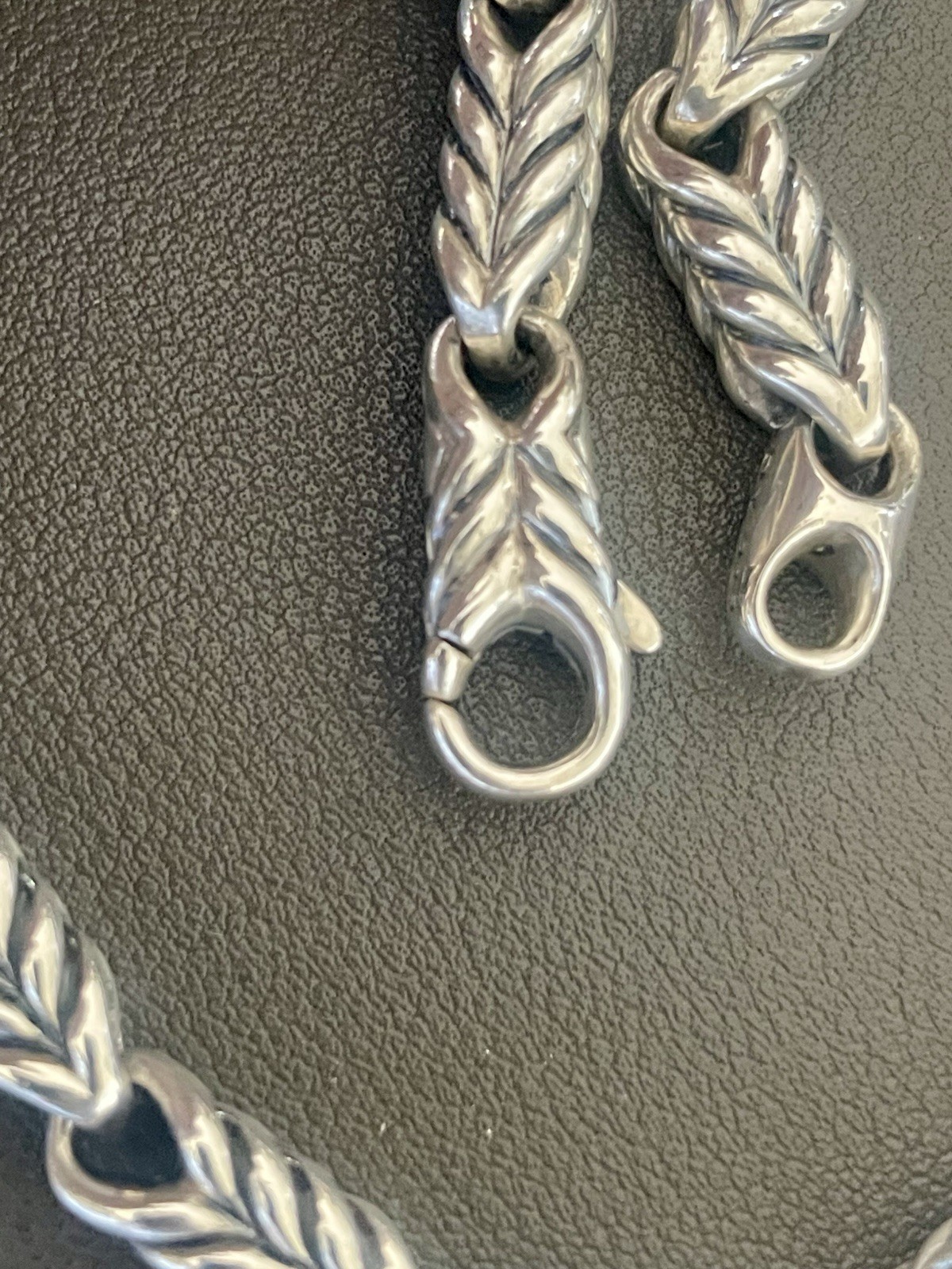 David Yurman Chevron Link Necklace. 22 Inches, 6.5mm (S417)