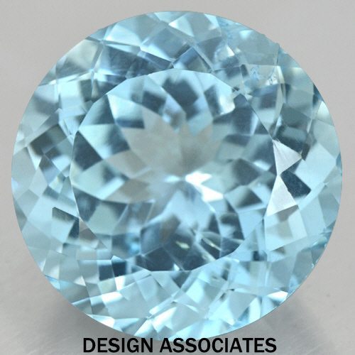 SKY BLUE TOPAZ 4.5 MM ROUND CUT AAA ALL NATURAL 3 PIECE SET (166758)
