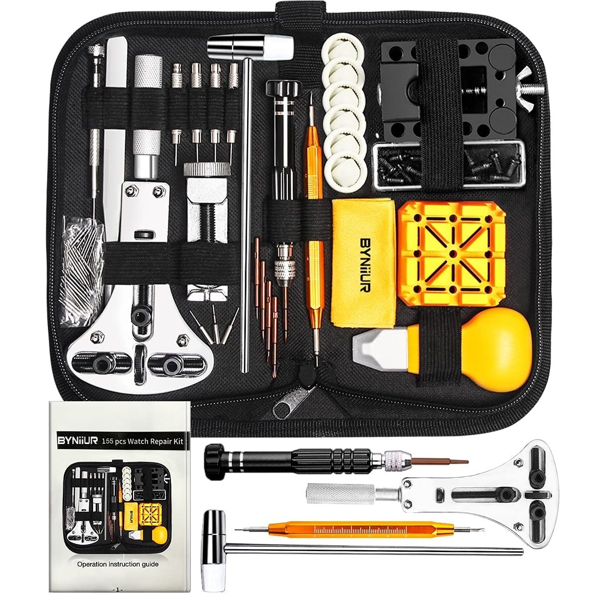 Watch Link Removal Kit & Repair Tools Set – Case Opener, Battery Replacement, Pi
