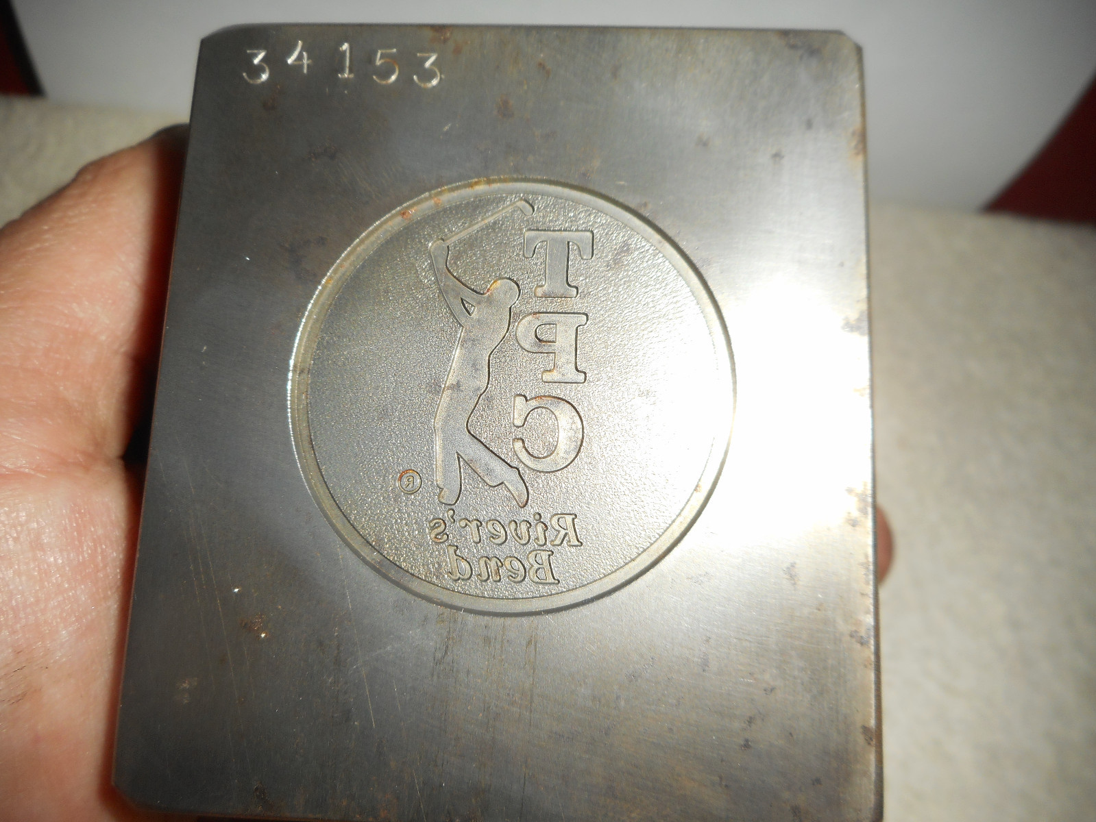 Vintage PGA Golf Course TPC River’s Bend Jewelry Stamp Tool Die Hub Hob Mold