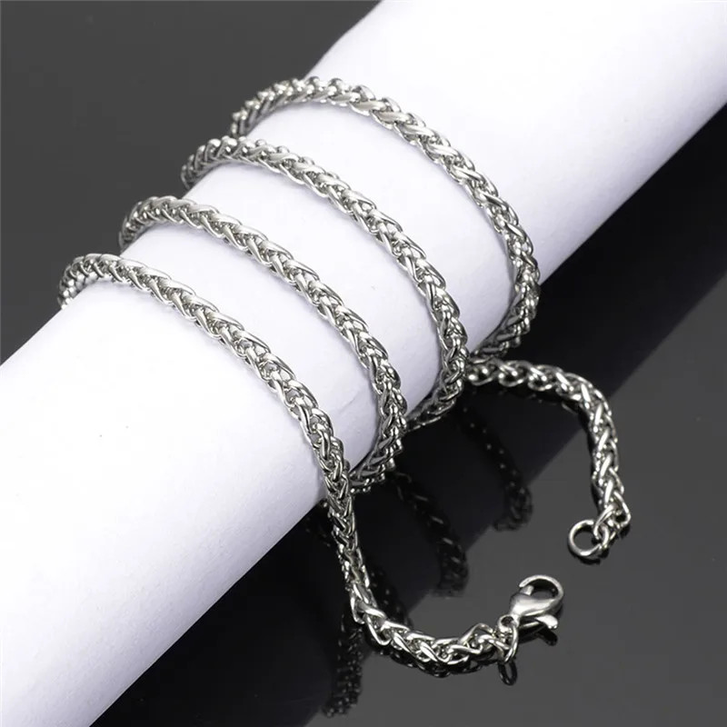 Wholesale Price Width 4MM Stainless Steel Chain Necklace For Men Fashion Hip-Hop