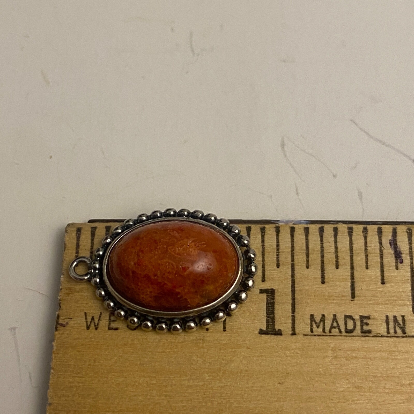 SILPADA Sterling Silver Red Sponge Coral Pendant 925 N2342 Pendant Only