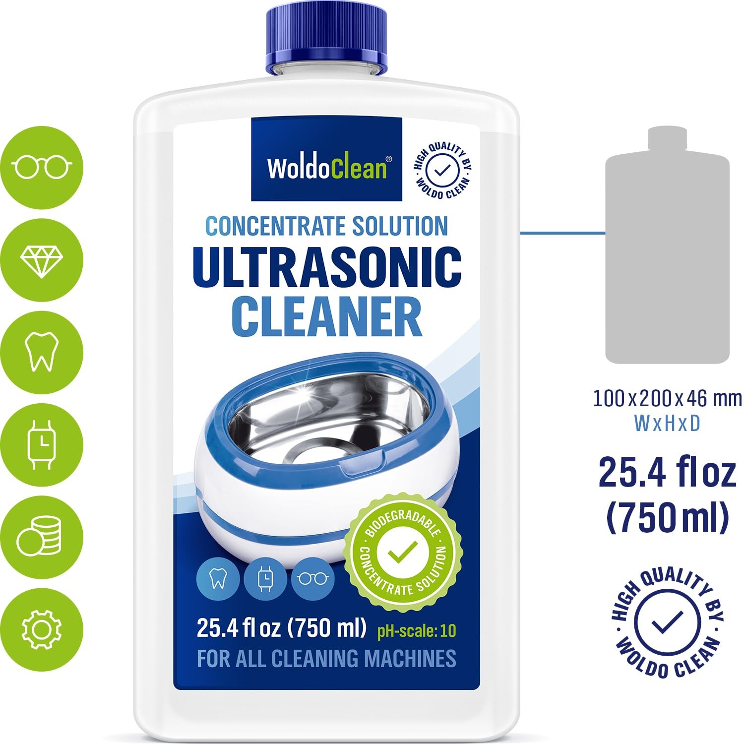Ultrasonic Cleaner Solution 25.4 Fl Oz – Jewelry Cleaning Liquid for Ultrason…