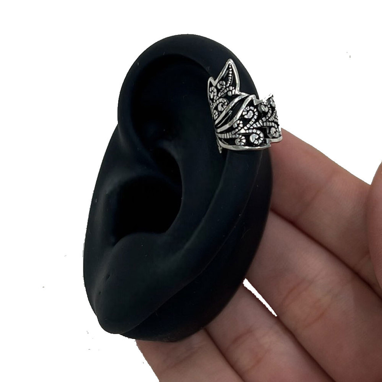Adjustable Ear Cuffs Leaf Clip On Wrap Earring Conch Helix Non Piercing Jewelry