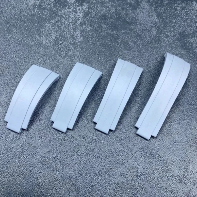 20mm Gray Rubber Strap Band Fits Rolex Watch 40mm Models
