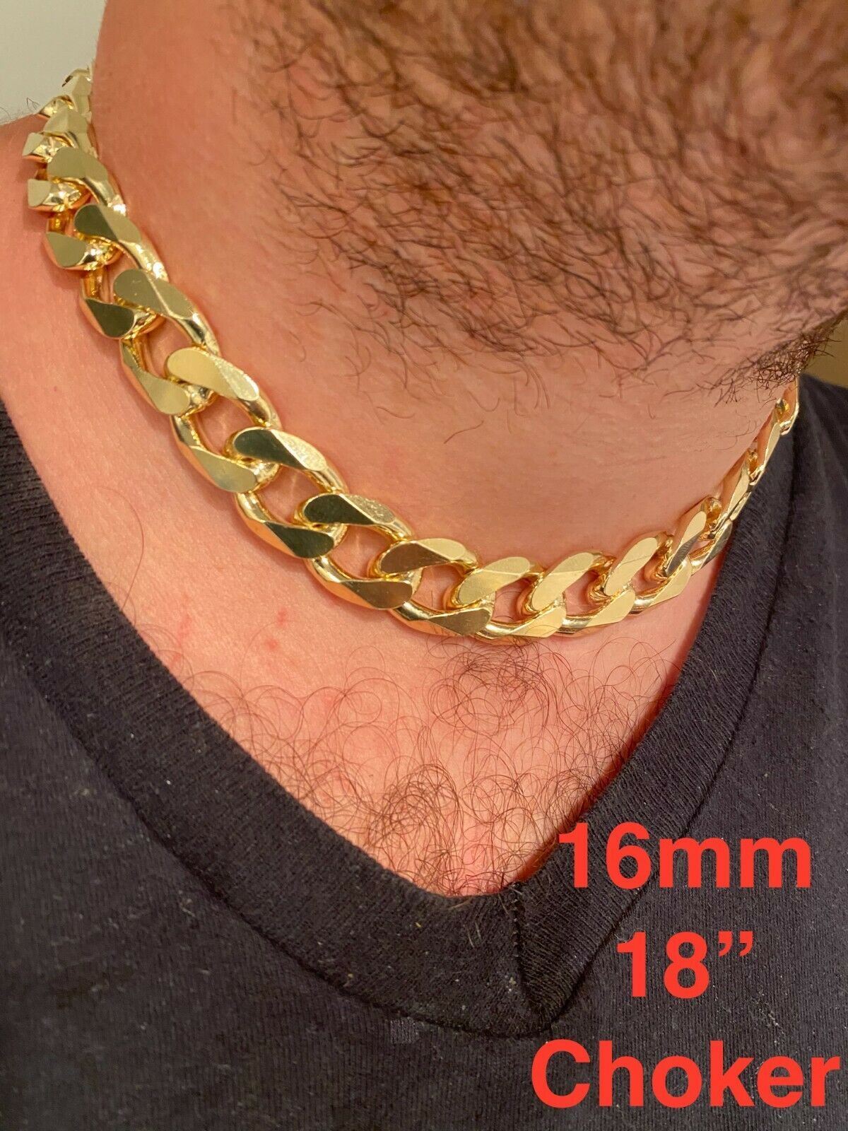 Real 14k Gold Plated Solid 925 Sterling Silver Curb Miami Cuban Chain Bracelet